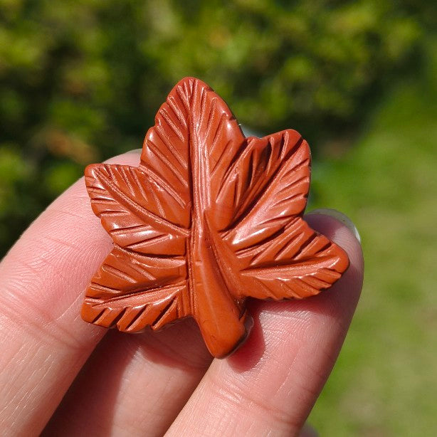 Natural Crystal Carved Leaf