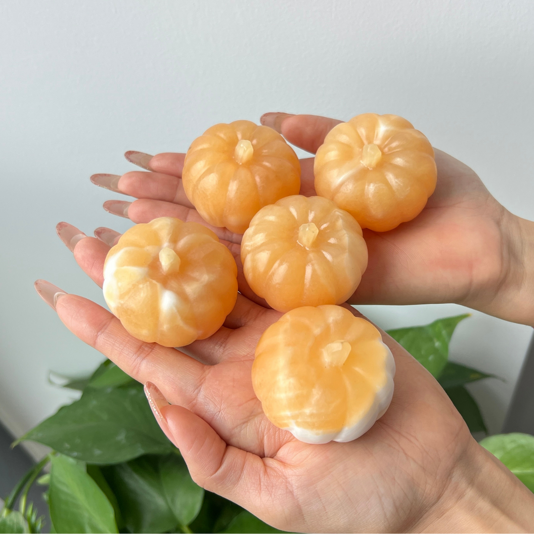 Yellow Calcite Pumpkin