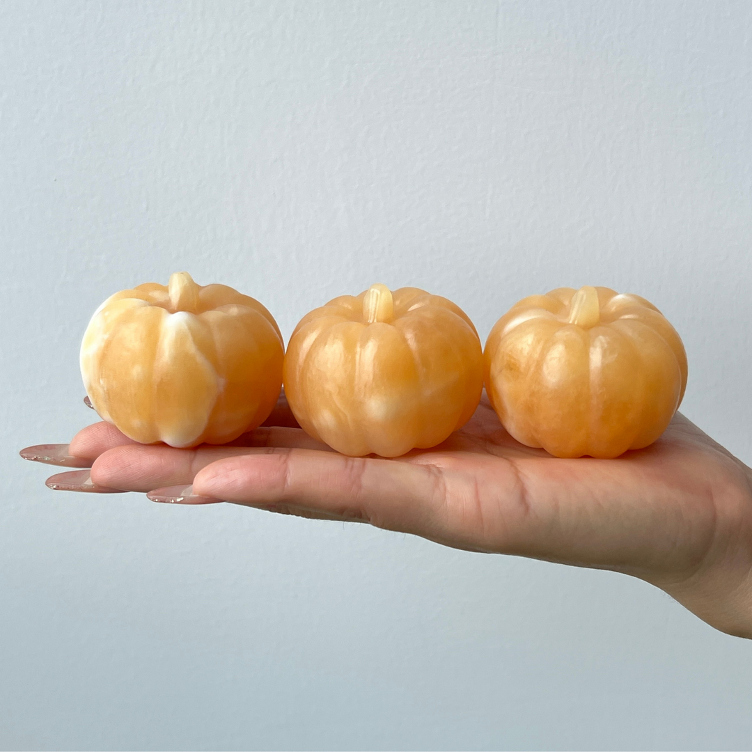 Yellow Calcite Pumpkin