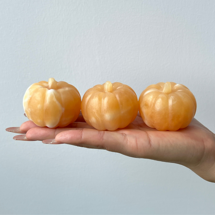 Yellow Calcite Pumpkin