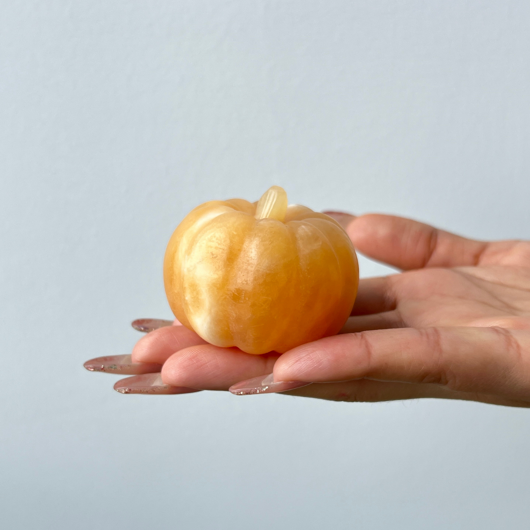 Yellow Calcite Pumpkin