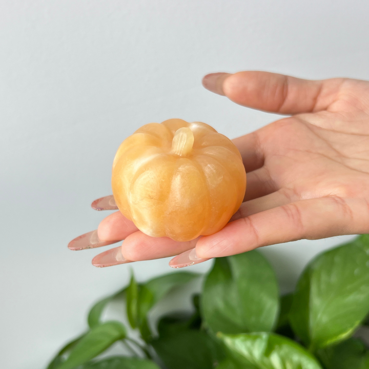 Yellow Calcite Pumpkin