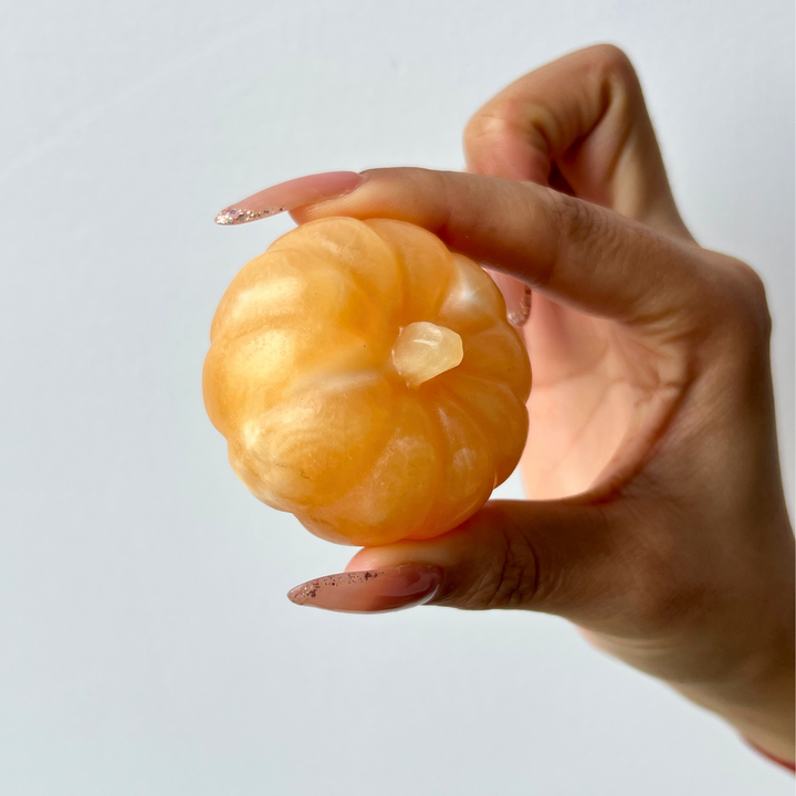 Yellow Calcite Pumpkin