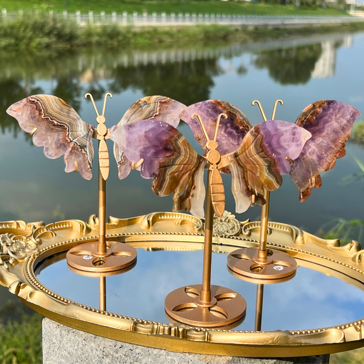 Amethyst Agate Butterfly