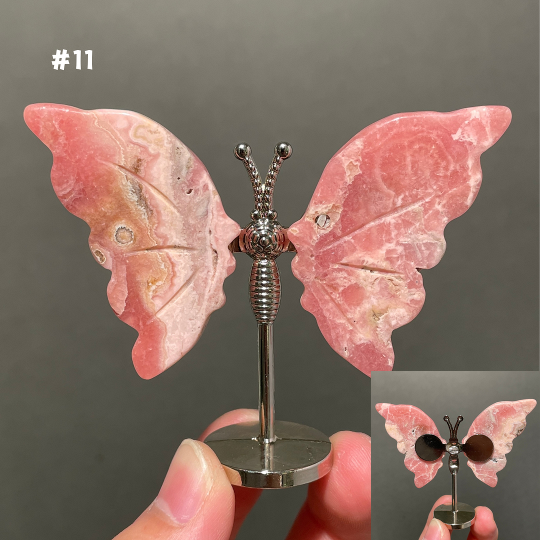 Unique,2.3"+Rhodochrosite Butterfly