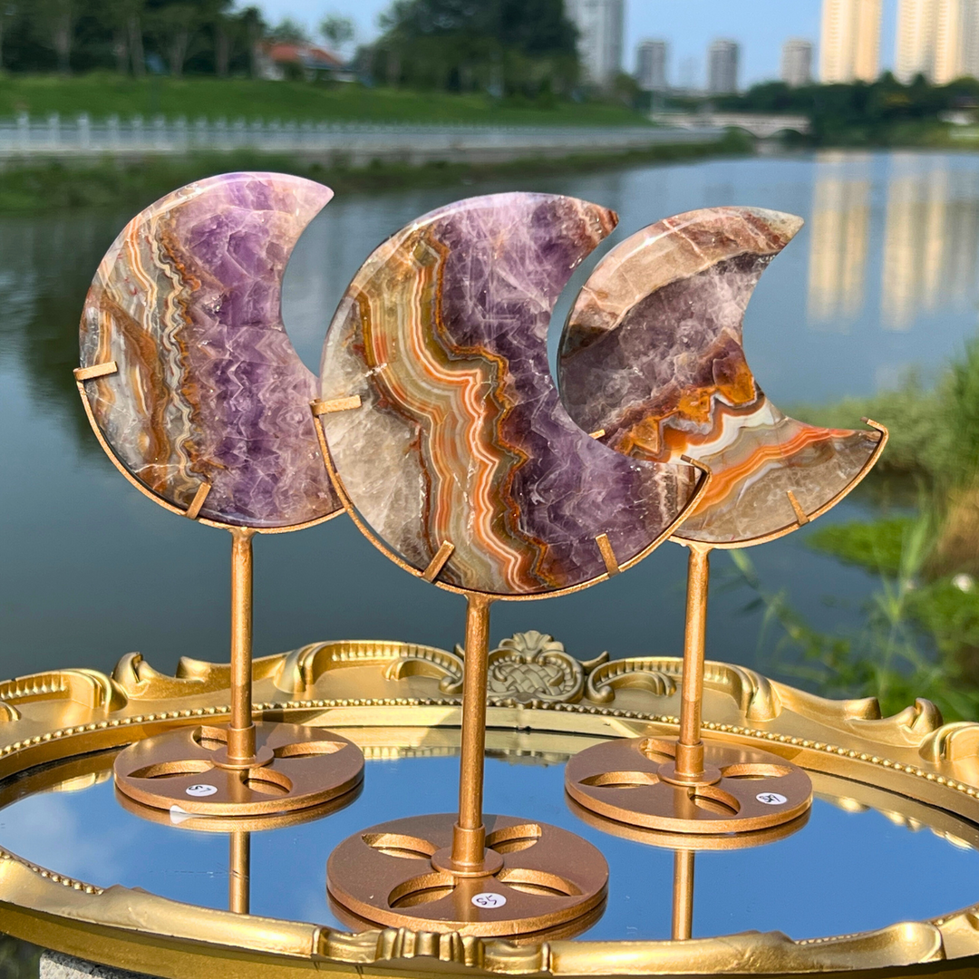 Amethyst Agate Moon