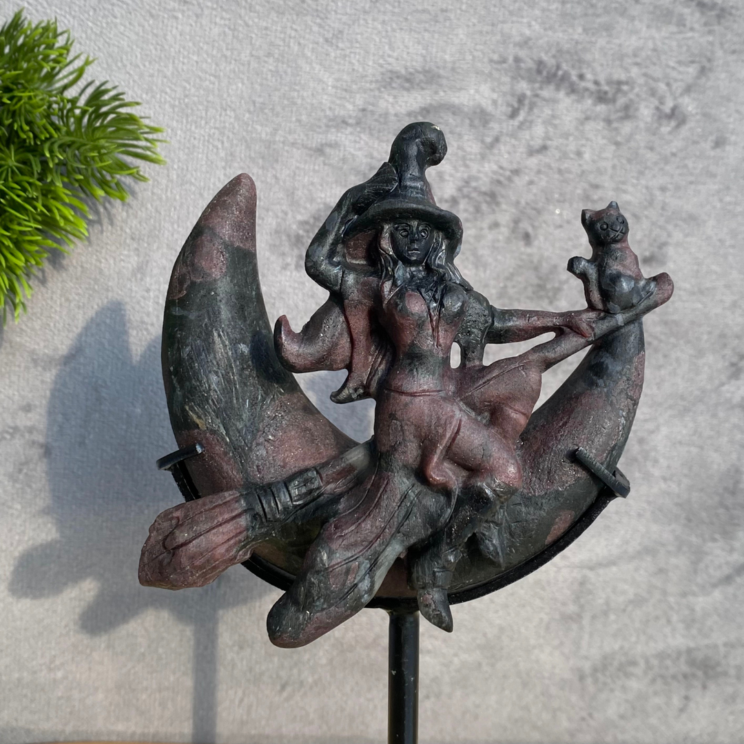 Sonne und Mond aus goldenem/silbernem Obsidian