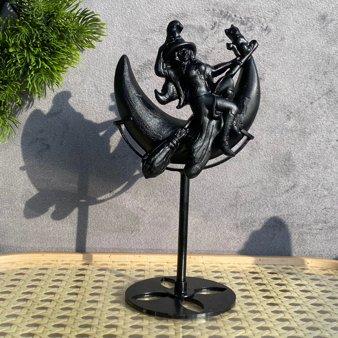 Sonne und Mond aus goldenem/silbernem Obsidian