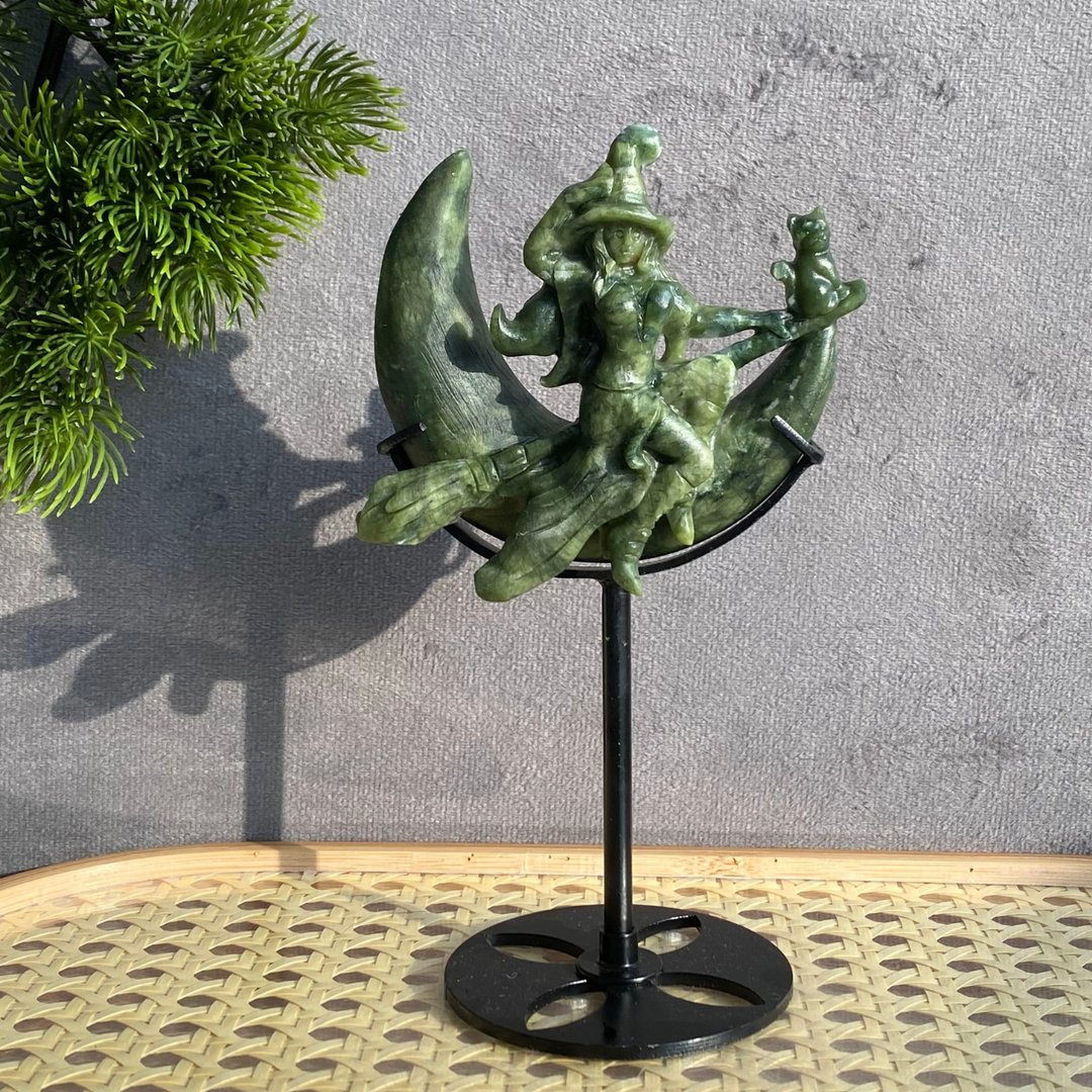 Sonne und Mond aus goldenem/silbernem Obsidian