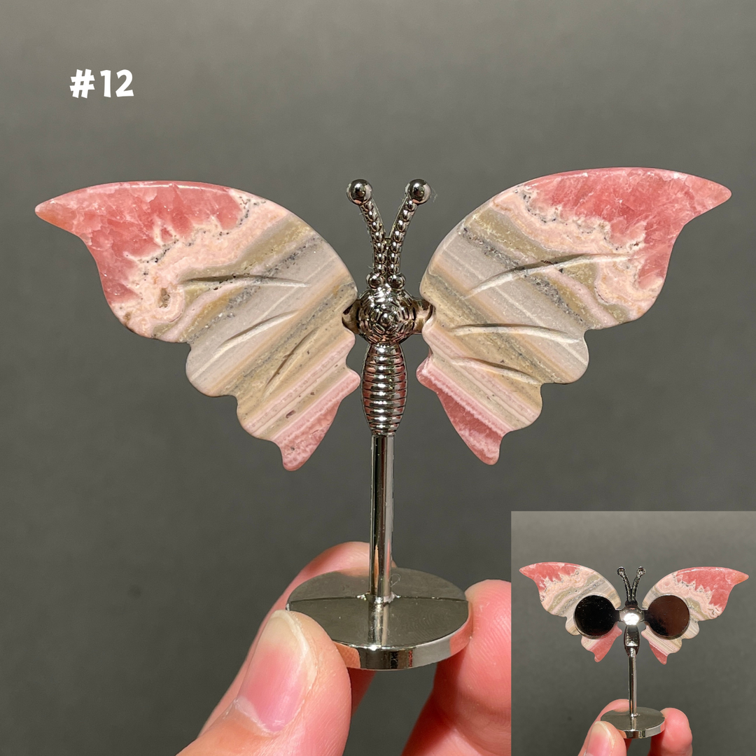 Unique,2.3"+Rhodochrosite Butterfly