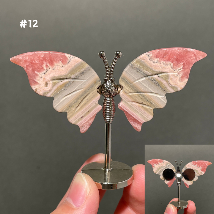 Unique,2.3"+Rhodochrosite Butterfly