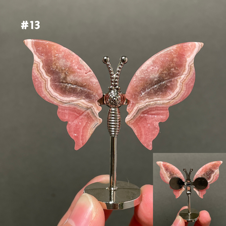 Unique,2.3"+Rhodochrosite Butterfly