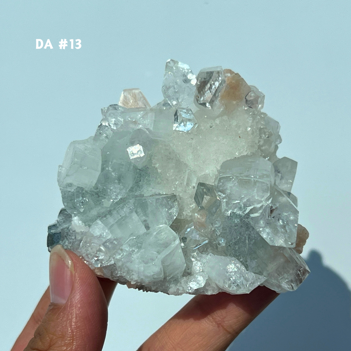 Unique, Diamond Apophyllite w/ Pink Zeolite Var.Stilbite