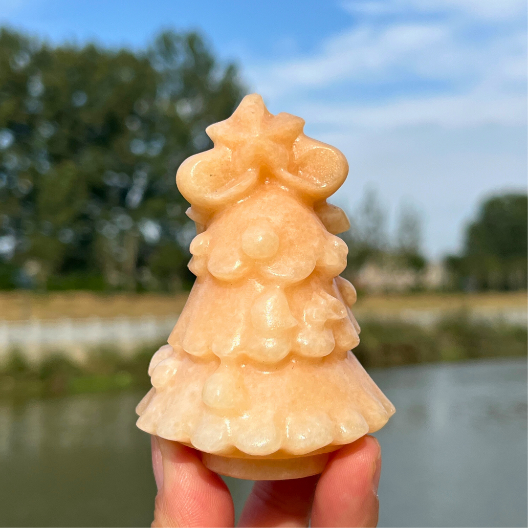 Natural Crystal Carving Christmas Tree