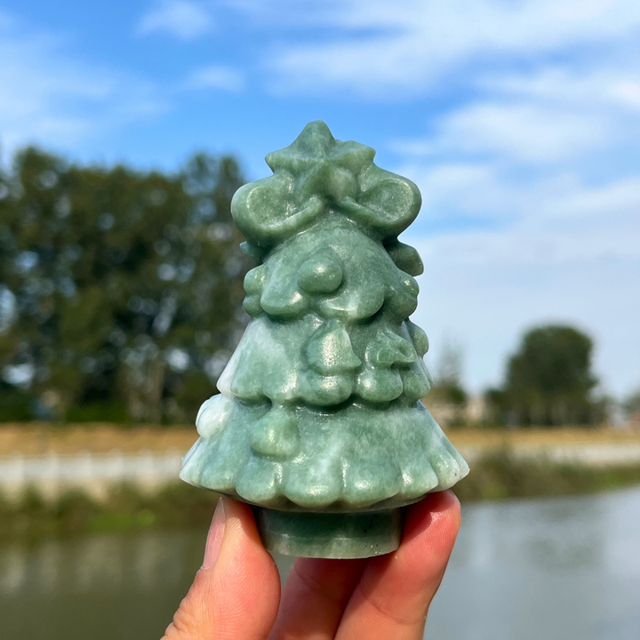 Natural Crystal Carving Christmas Tree