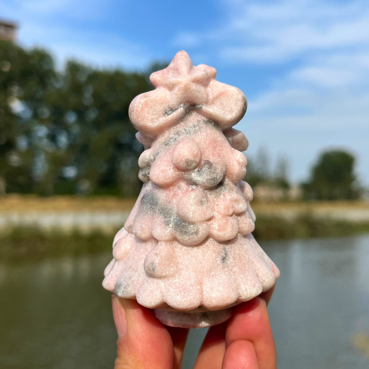 Natural Crystal Carving Christmas Tree