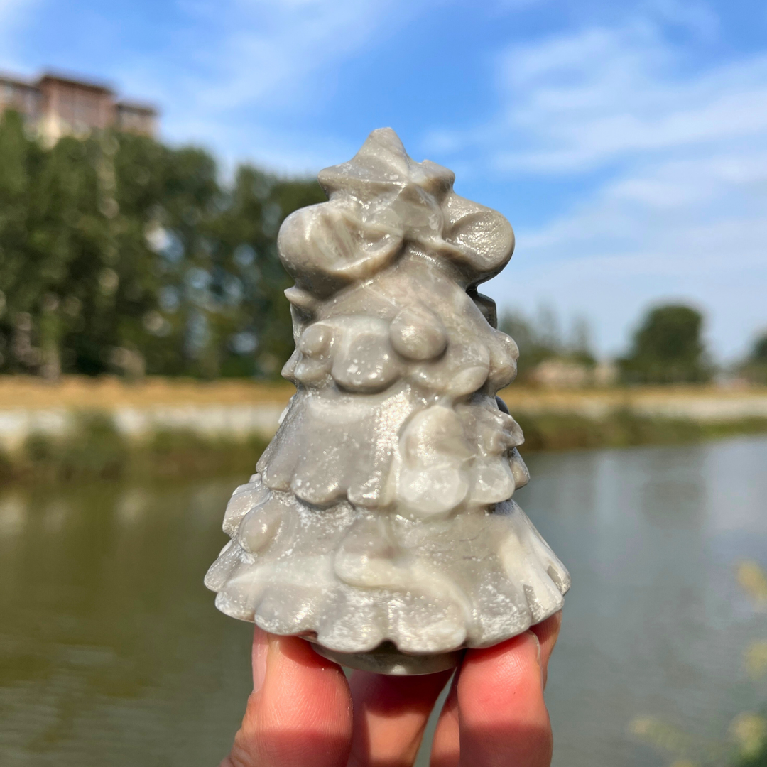 Natural Crystal Carving Christmas Tree