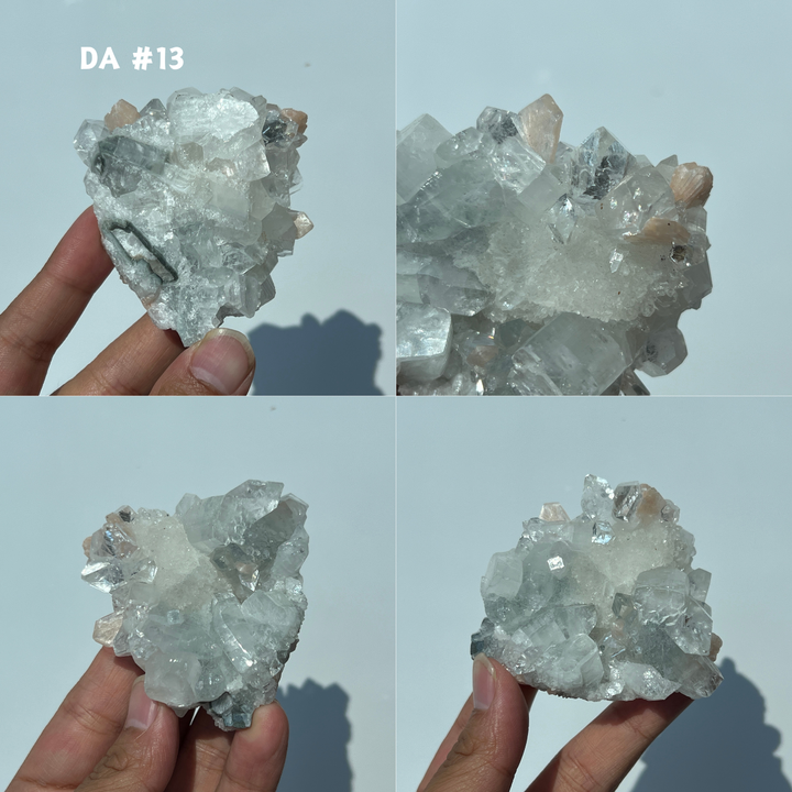 Unique, Diamond Apophyllite w/ Pink Zeolite Var.Stilbite