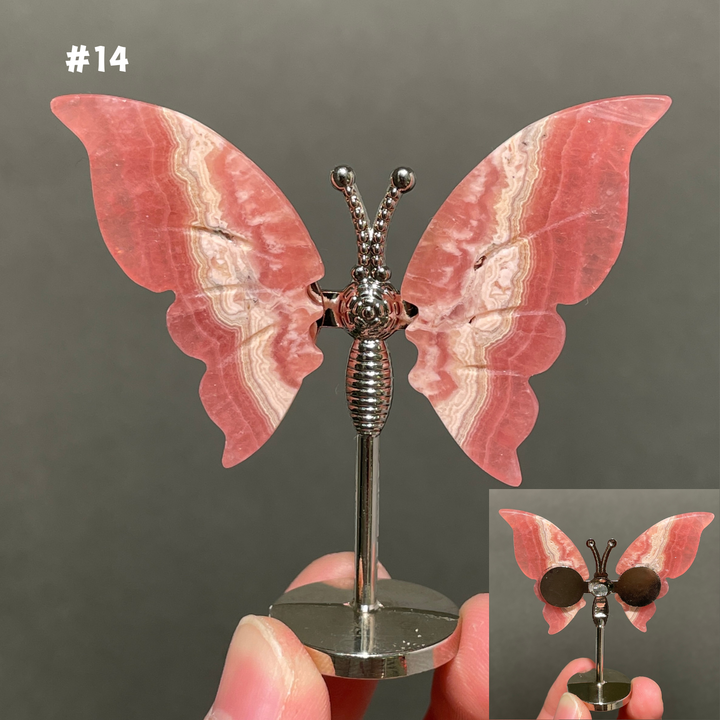 Unique,2.3"+Rhodochrosite Butterfly