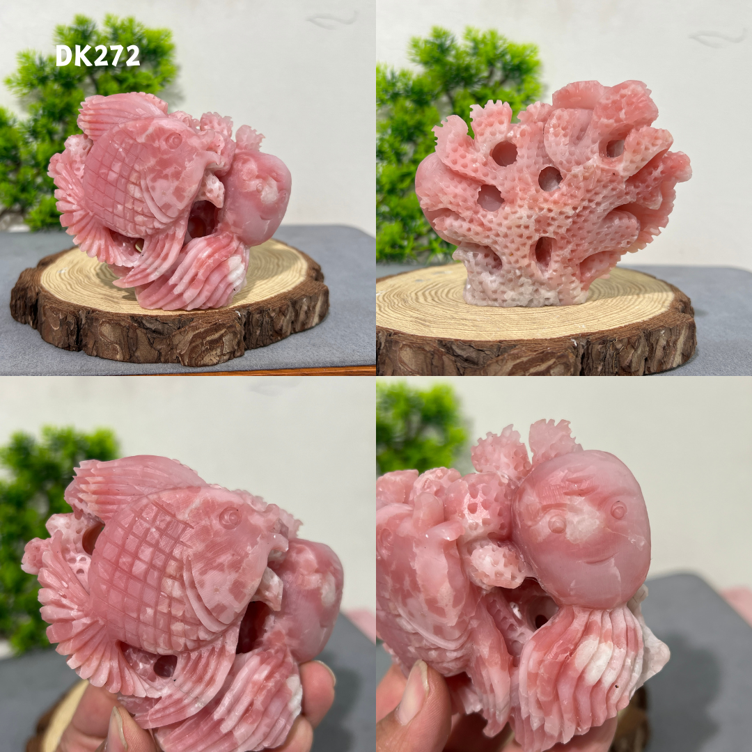 Pink Opal Carving