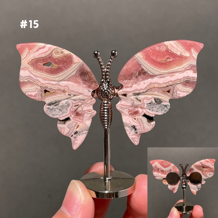 Unique,2.3"+Rhodochrosite Butterfly