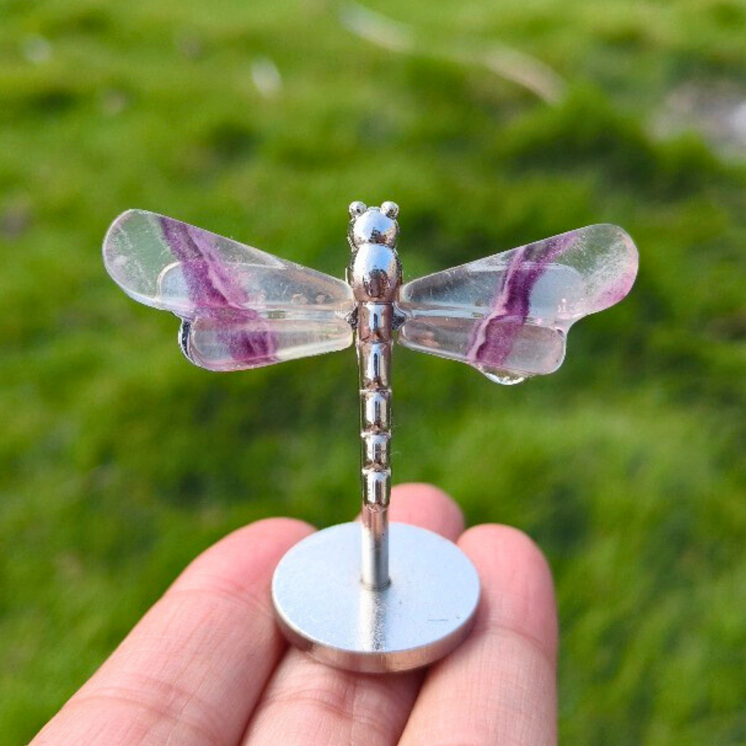 Crystal Fluorite Dragonfly