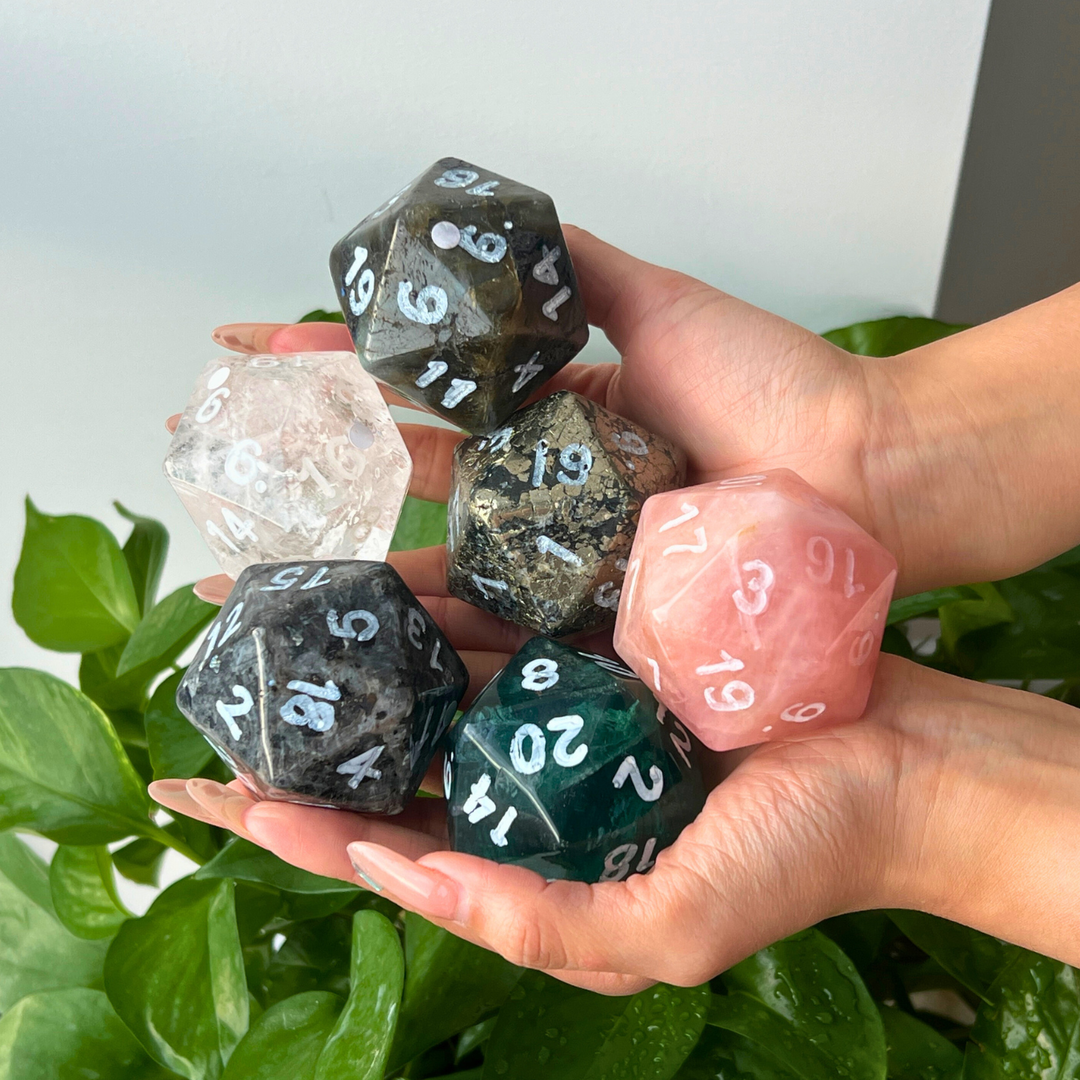 Crystal Multi-Faceted Dice