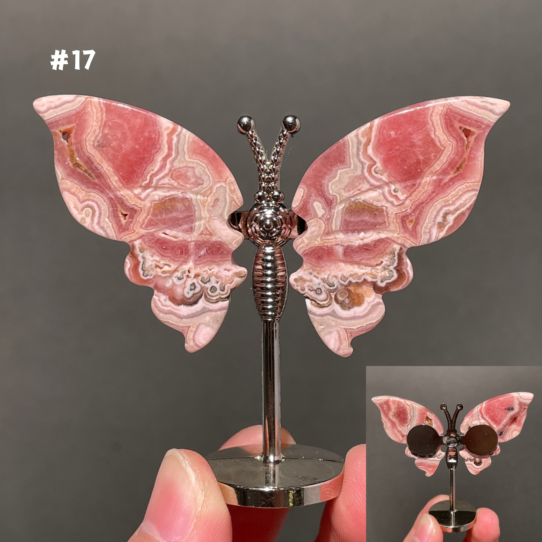 Unique,2.3"+Rhodochrosite Butterfly