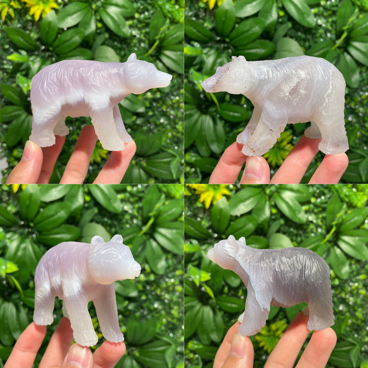 Unique,Agate Geode Bear