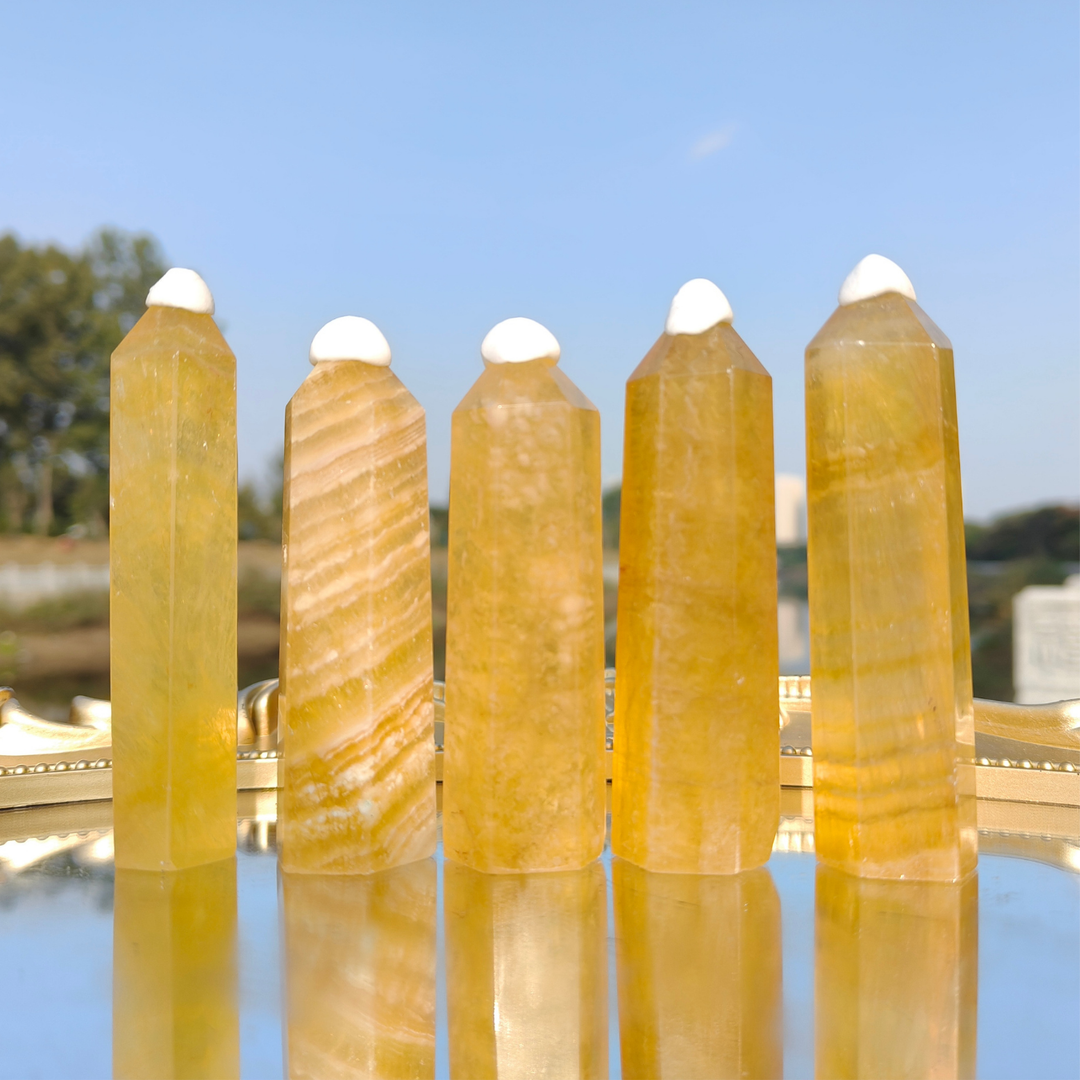Yellow Fluorite Point