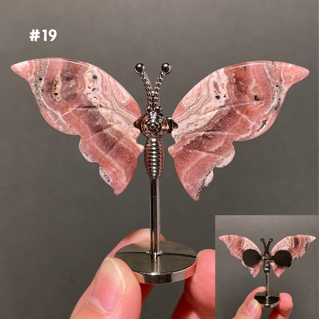 Unique,2.3"+Rhodochrosite Butterfly
