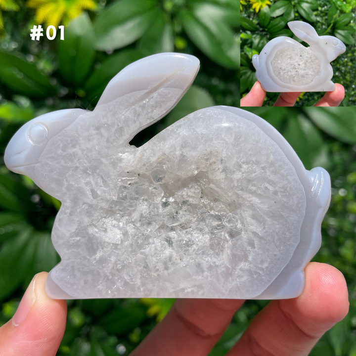 Unique Agate Geode Rabbit