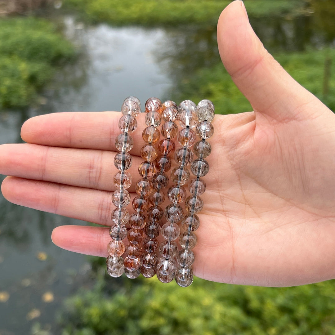 Hematite In Quartz Bracelet