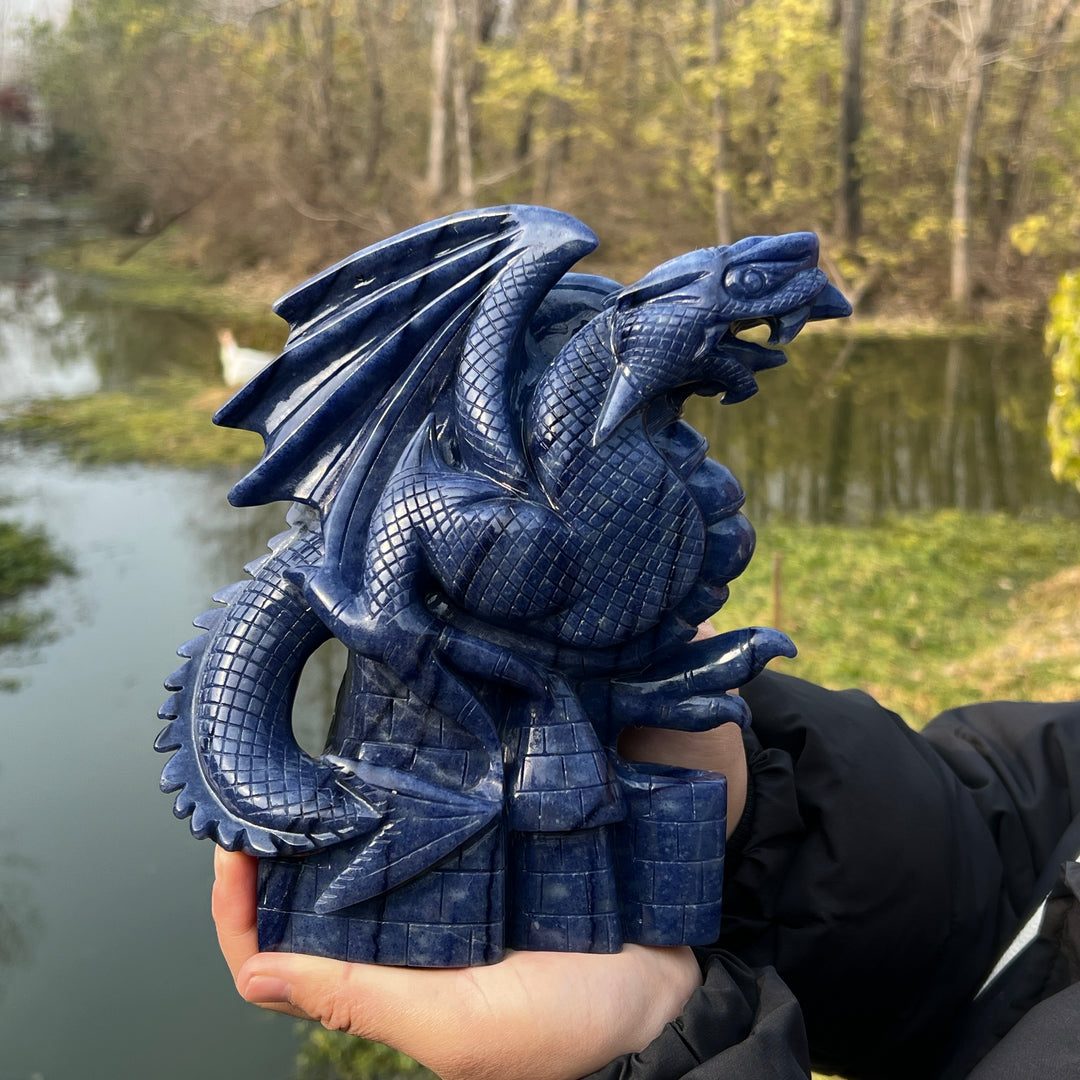 Blue Aventurine Dragon #DK188