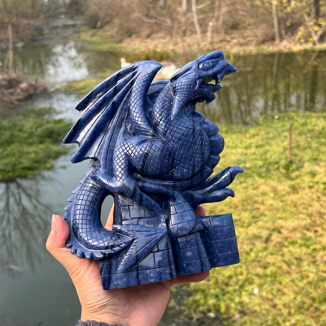 Blue Aventurine Dragon #DK188