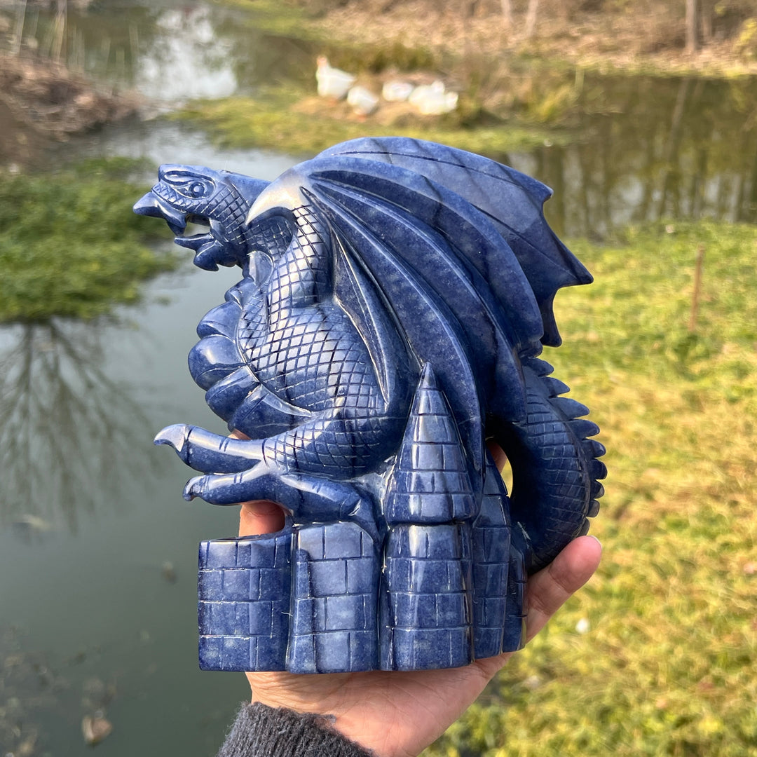 Blue Aventurine Dragon #DK188