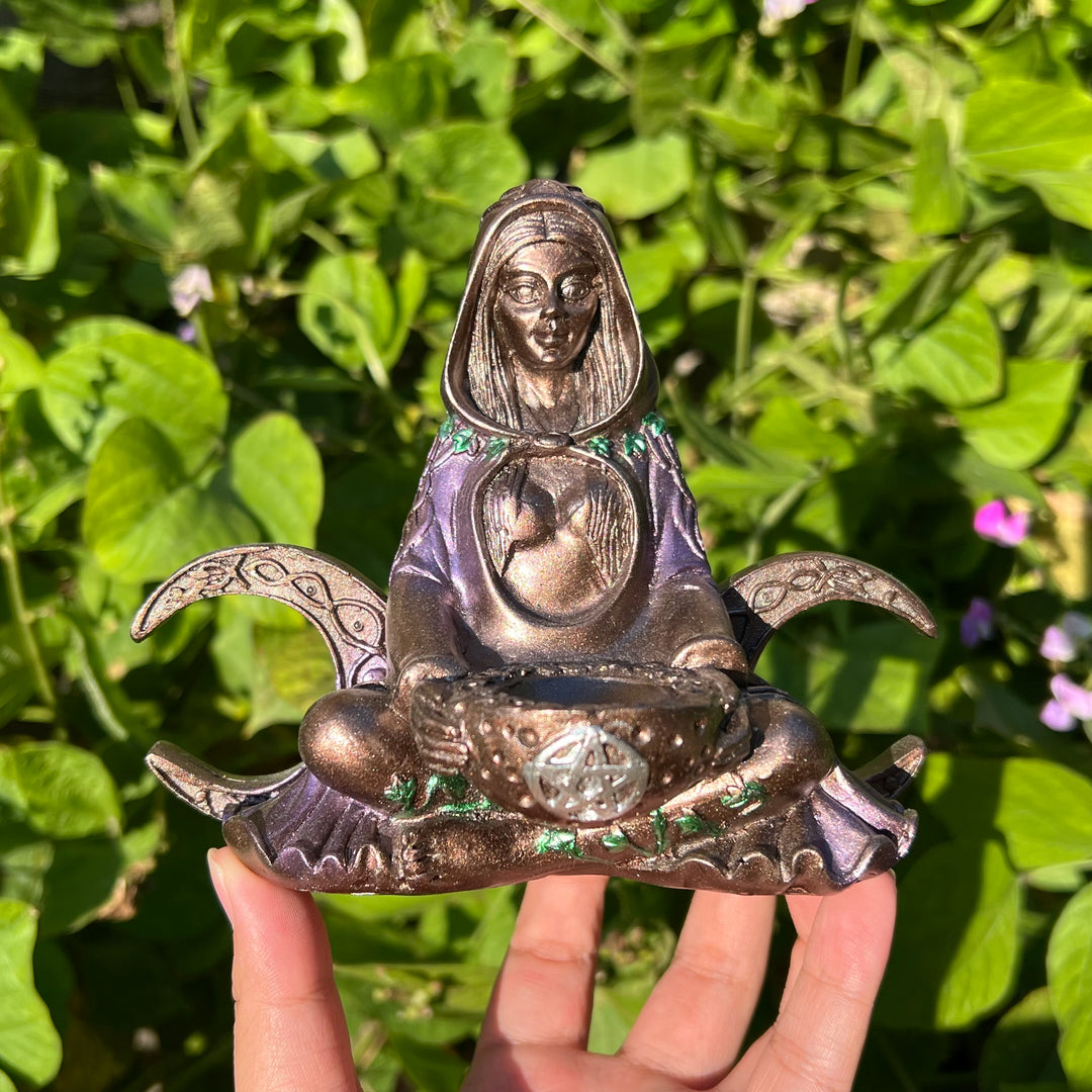 Resin Goddess Sphere Holder