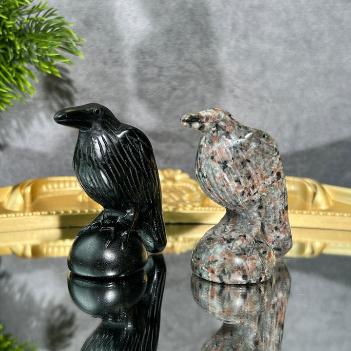 2inch Crow Carving