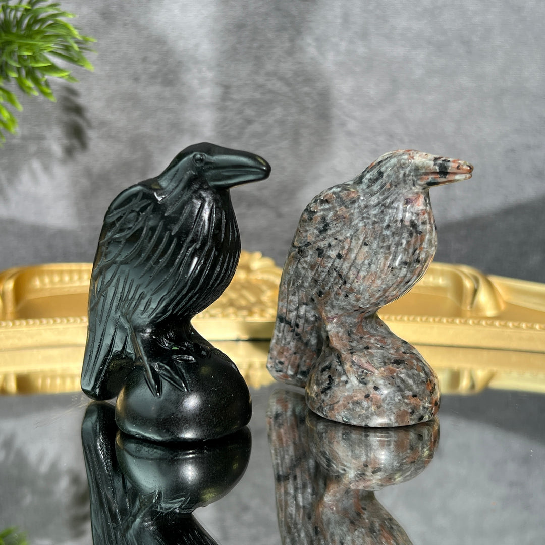 2inch Crow Carving