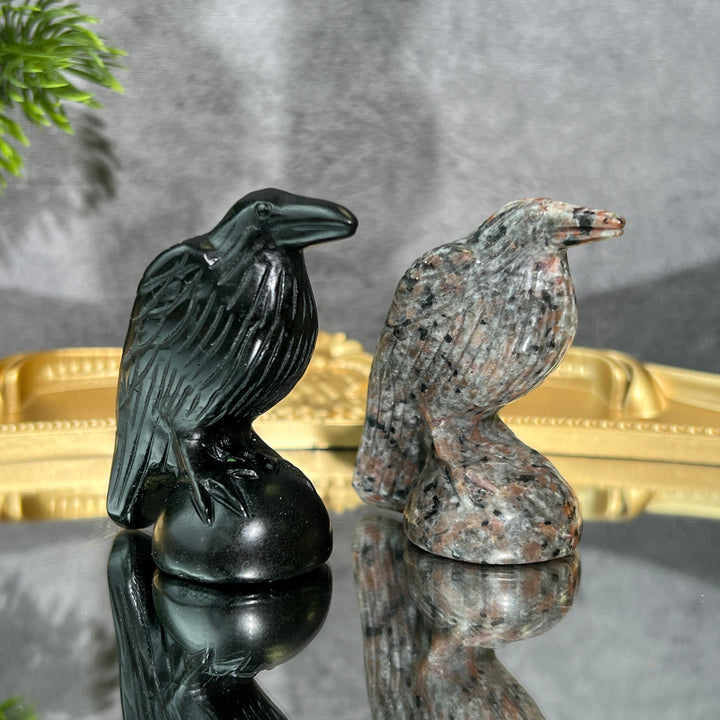 2inch Crow Carving