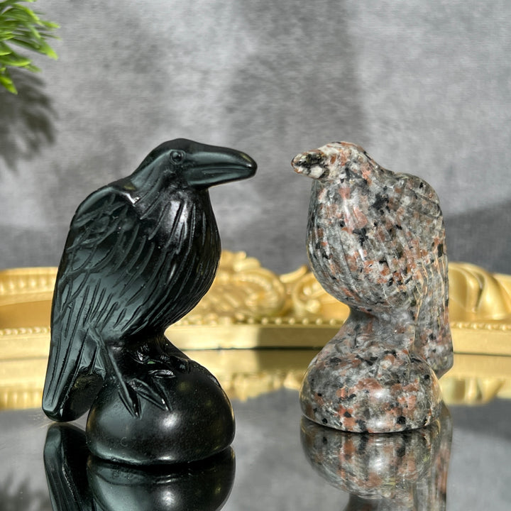 2inch Crow Carving