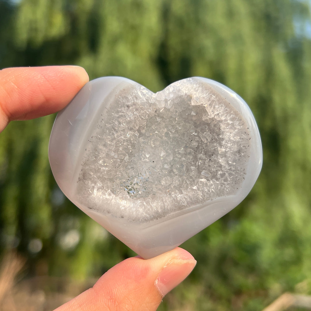 Agate Geode Heart