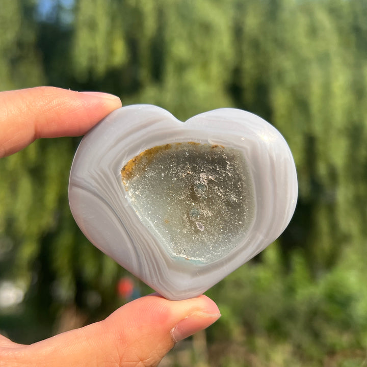 Agate Geode Heart