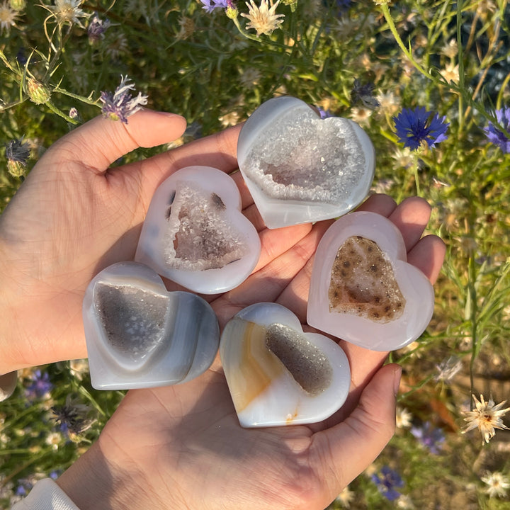 Agate Geode Heart