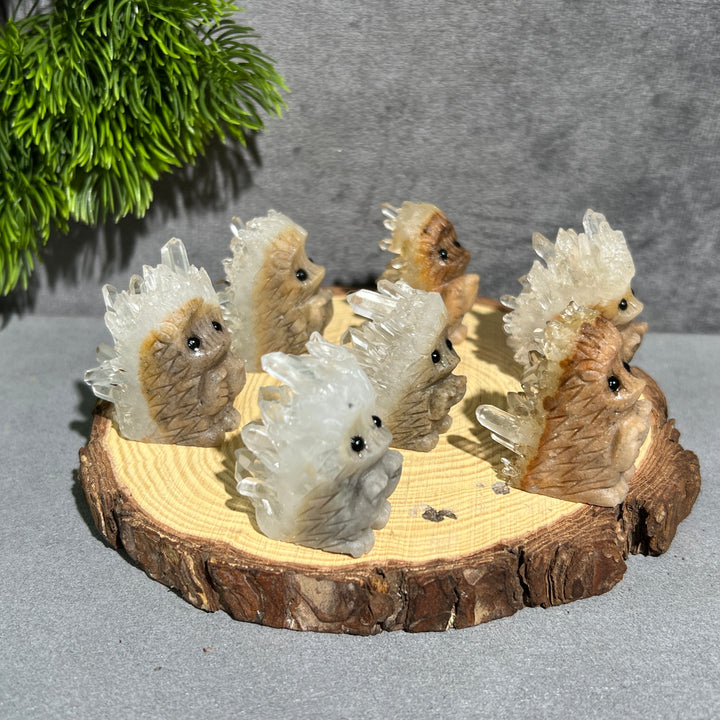 Bergkristall-Cluster Igel