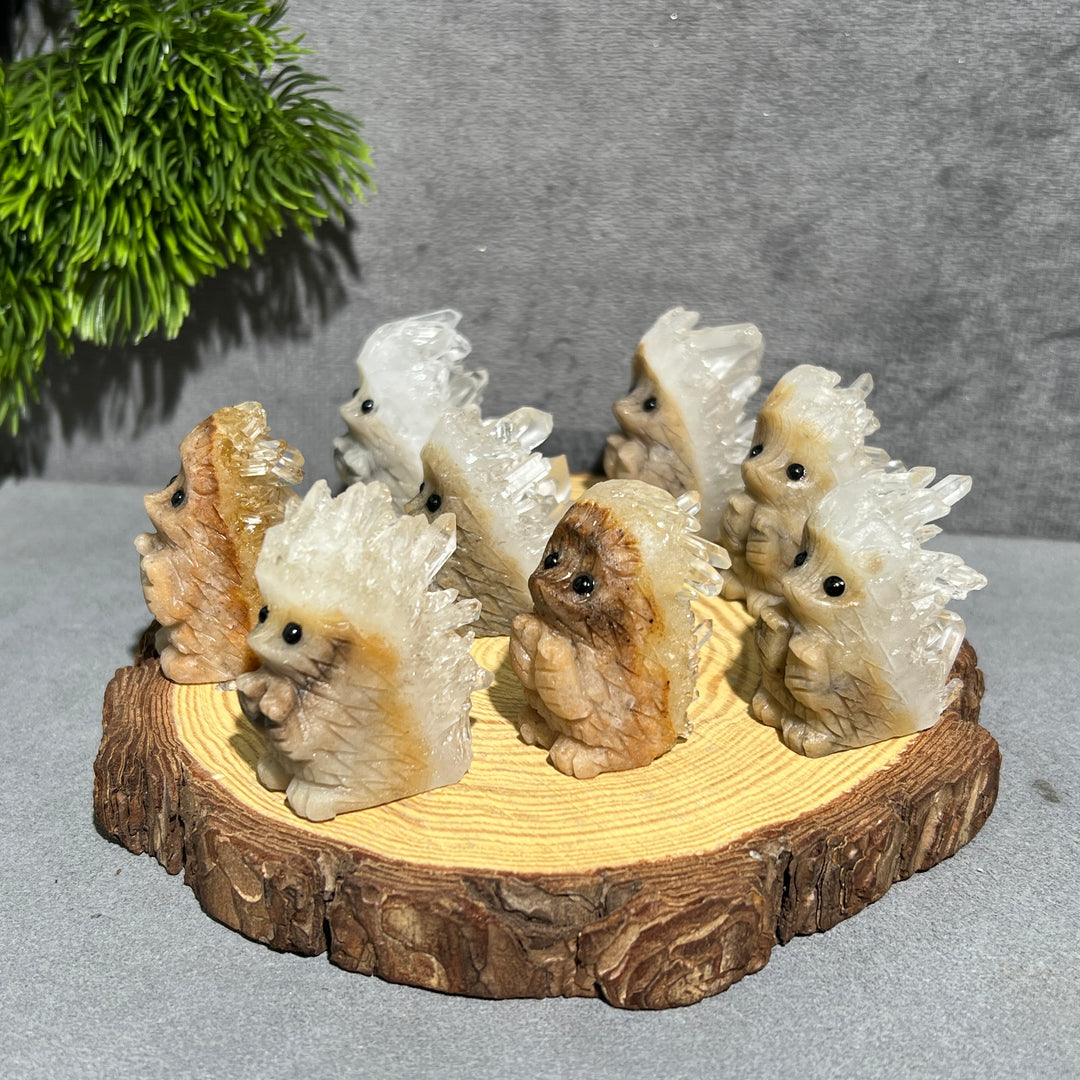 Bergkristall-Cluster Igel