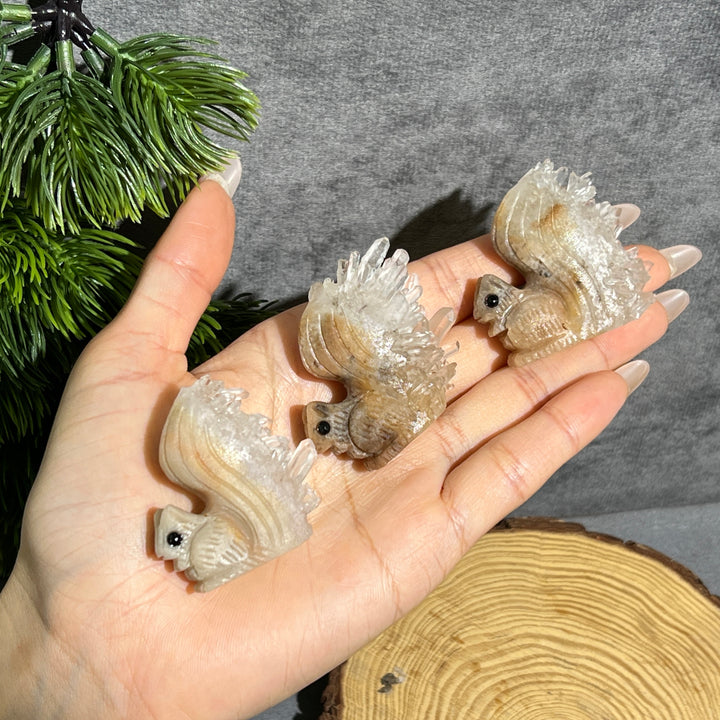 Bergkristall-Cluster Eichhörnchen