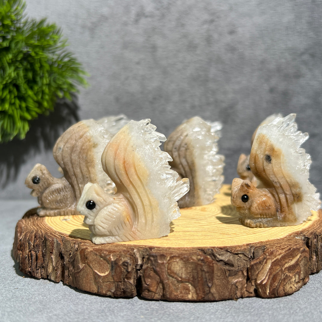Bergkristall-Cluster Eichhörnchen