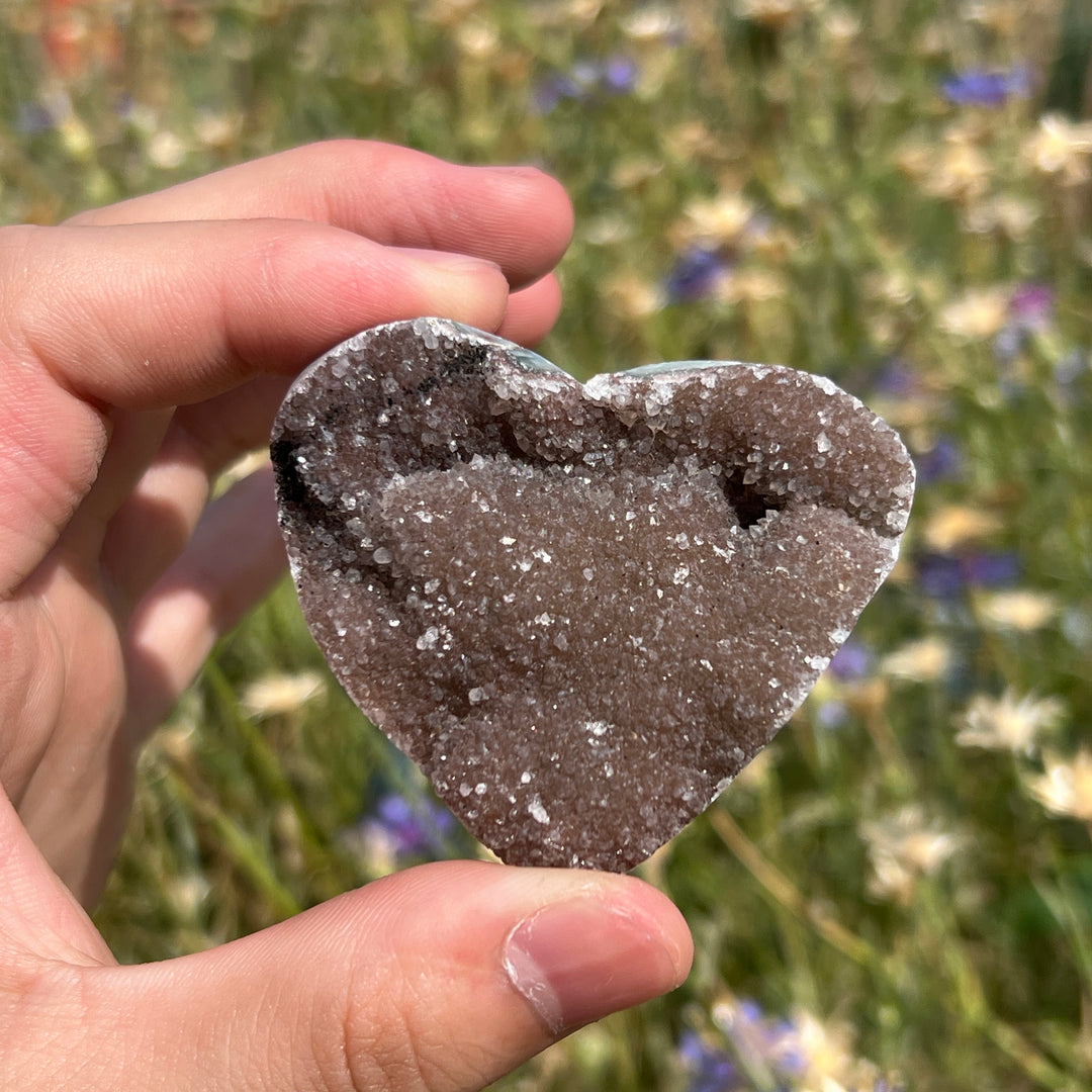 Amethyst Cluster Heart