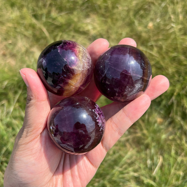 Rainbow Fluorite Sphere